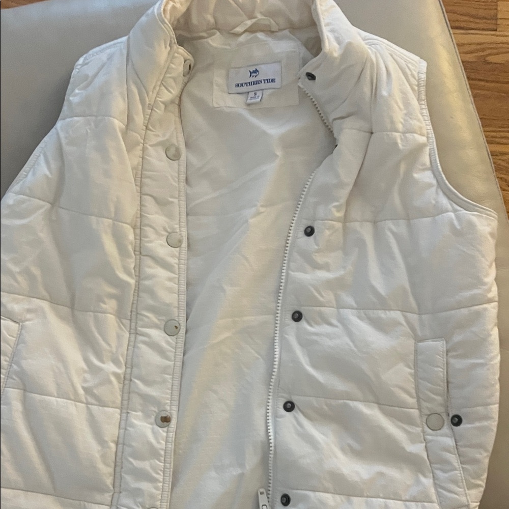 White Puffer Vest by Southern Tide